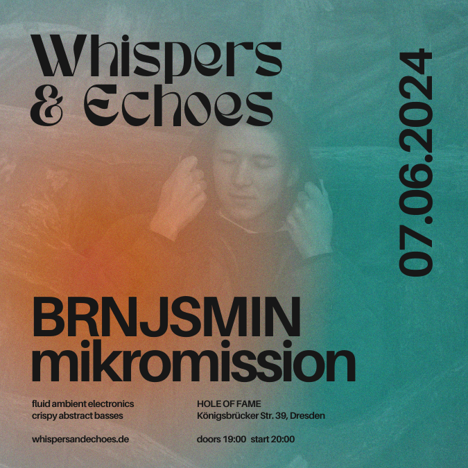 Vanstaltungsbild: WHISPERS & ECHOES #03: BRNJSMIN & Mikromission