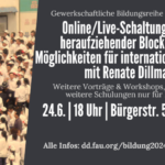 Renate Dillmann: China, heraufziehender Blockkonflikt, Möglichkeiten für internationale Kämpfe (Online/Live-Schaltung)