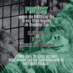 Protest gegen Eröffnung des Orang-Utan-Hauses im Zoo