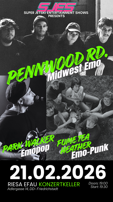 Vanstaltungsbild: Pennwood Rd. & Fume Tea Heather & Park Walker (Solo)