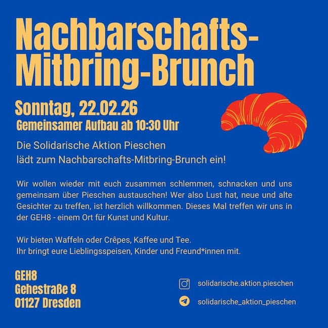 Vanstaltungsbild: Nachbarschafts-Mitbring-Brunch in Pieschen