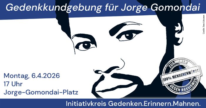 Vanstaltungsbild: Gedenkkundgebung in Erinnerung an Jorge Gomondai