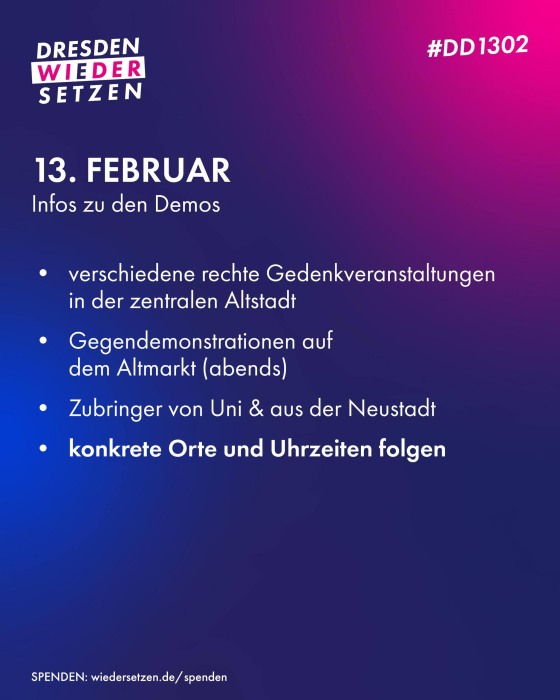 Vanstaltungsbild: Demonstrationen gegen rechte Versammlungen und Gedenkveranstaltungen